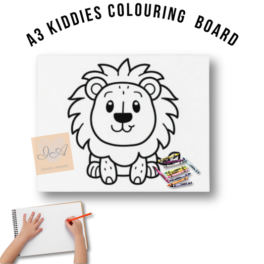 Reusable A3 Colouring Boards for Kiddies (Wildlife Series)