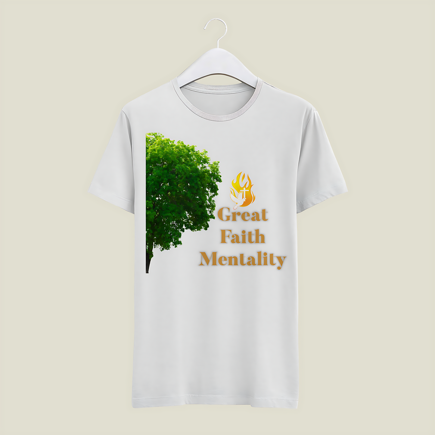 Unisex Great Faith Mentality (White T-shirt)