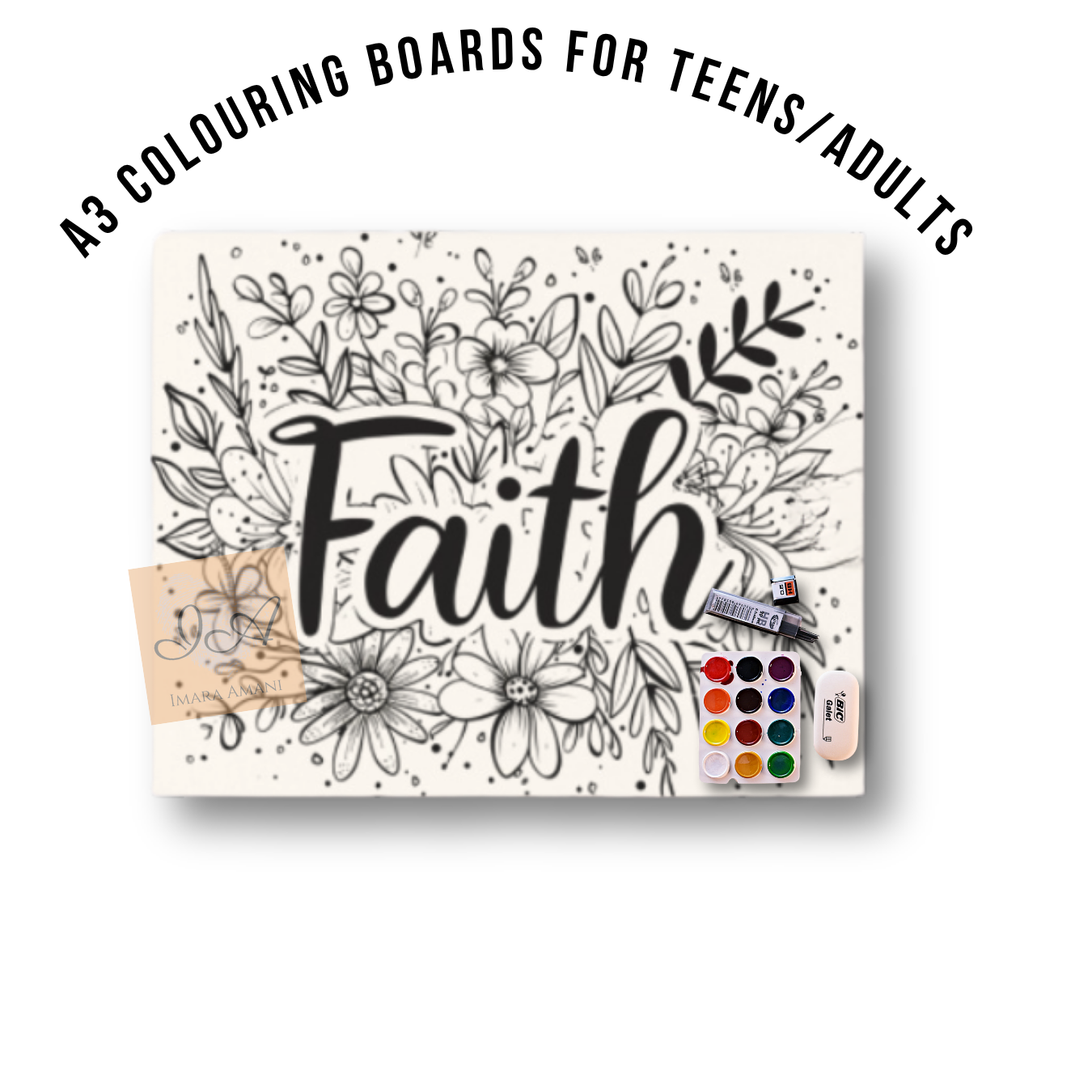 A3 Colouring Boards for Teens / Adults