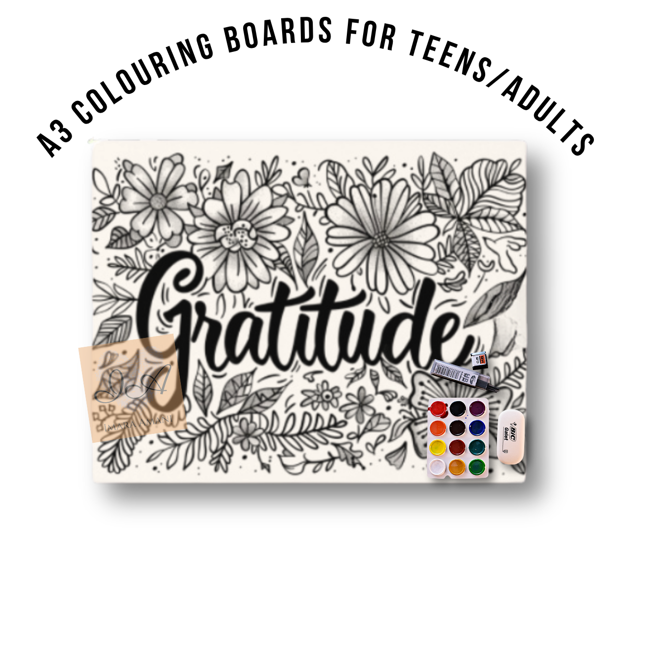 A3 Colouring Boards for Teens / Adults