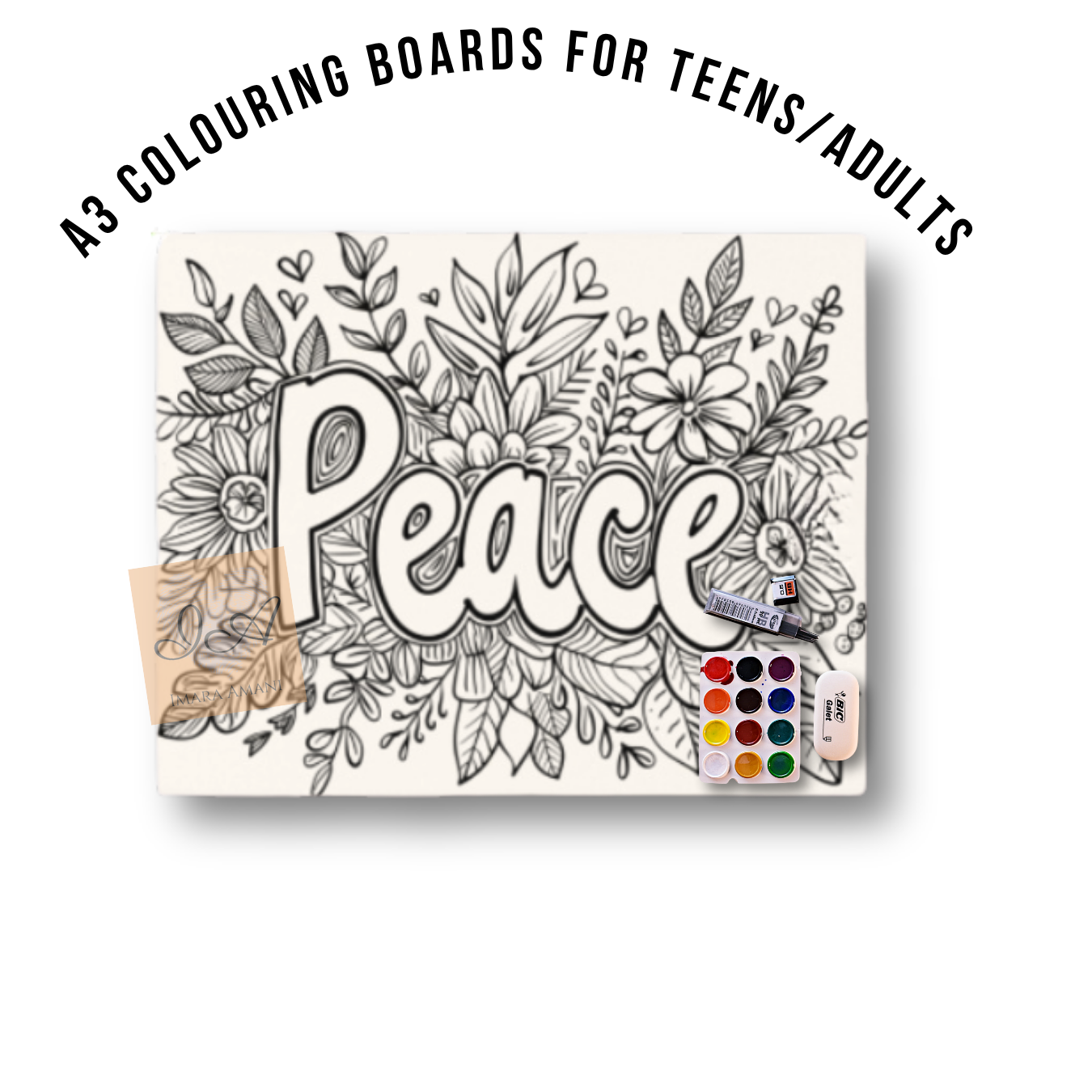 A3 Colouring Boards for Teens / Adults