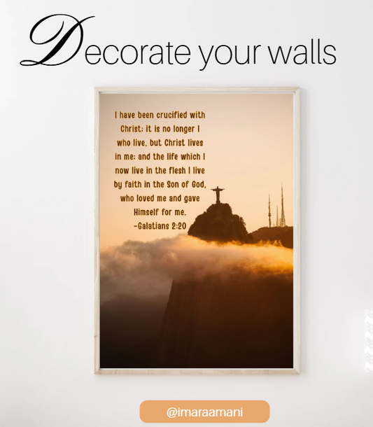 Galatians 2:20 Poster