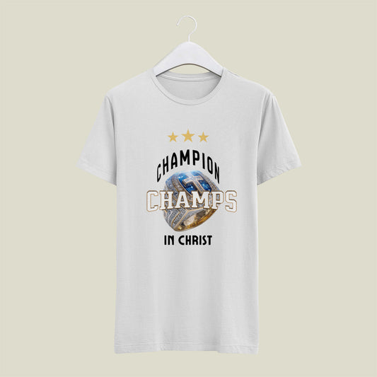 Unisex Champion in Christ (White T-shirt)